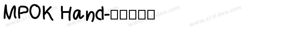 MPOK Hand字体转换